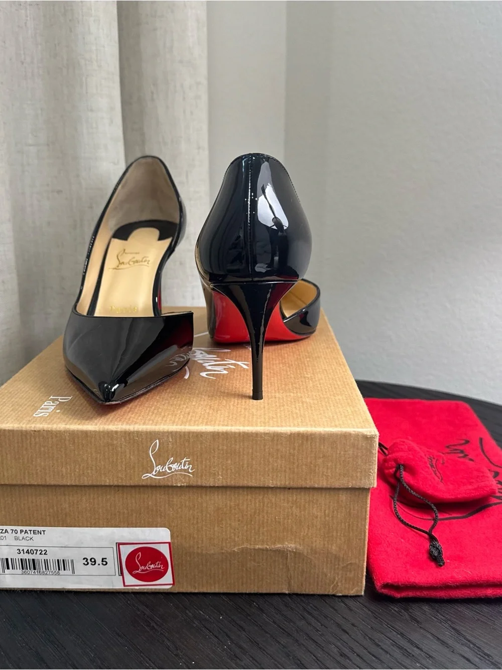 Christian Louboutin Iriza 70 Pumps Patent Black 39.5 - Picture 9 of 9